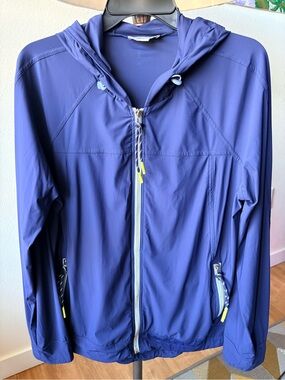 Charlie Paige Stretch Hooded Sports Jacket Blue